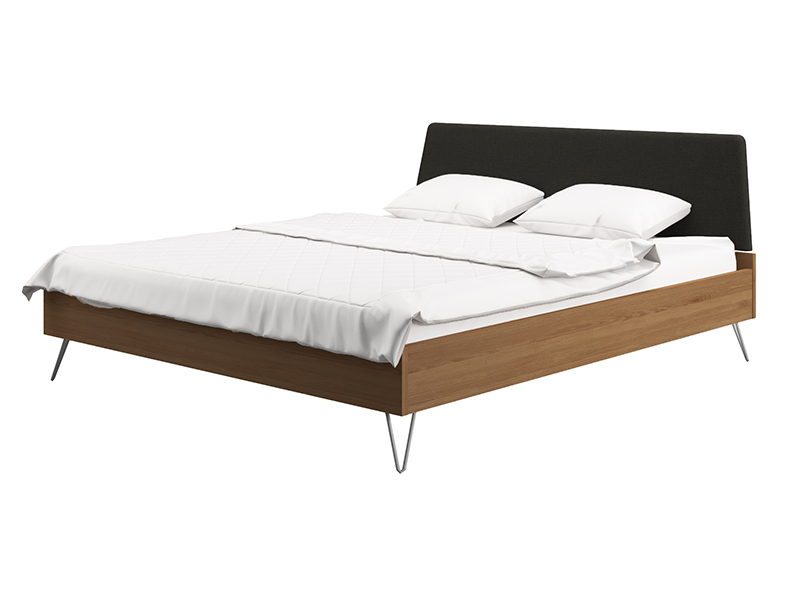 Sydney King Size Bed With 2 Bedside Tables In Light Oak Colour